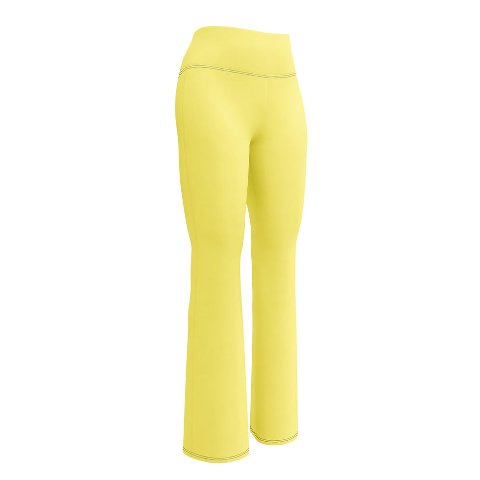 Thumbnail: Flare Leggings (Yellow)