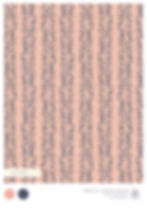 Leaf patterns making a repeating stripe. Organic and textural design