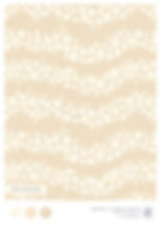 A neutral wave stripe of blossom flowers and a subtle texture. Great for calming spaces