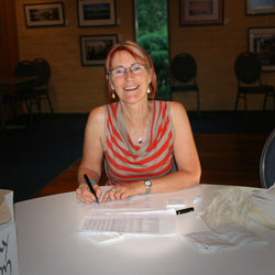 Setting up the exhibition