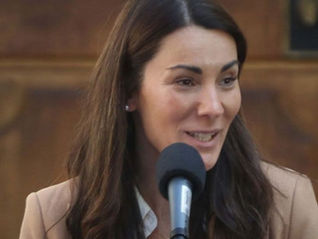 María Paz Arzola Ministra de Educación de Chile en el Congreso Nacional