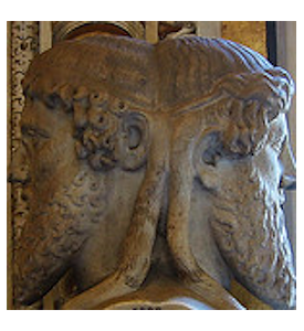 A picture of the Roman god Janus