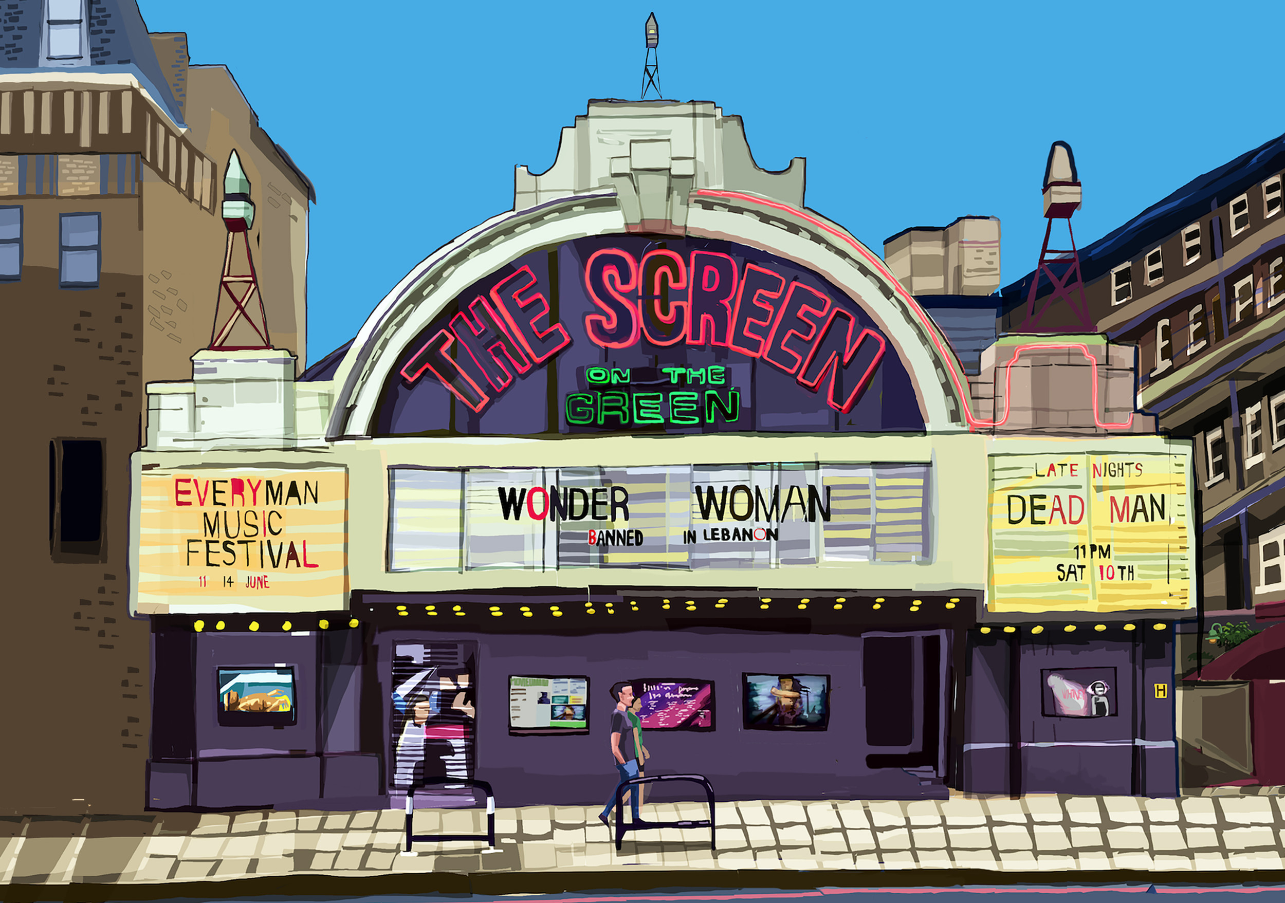 tomartacus Illustrated Art of Highbury and Islington, London