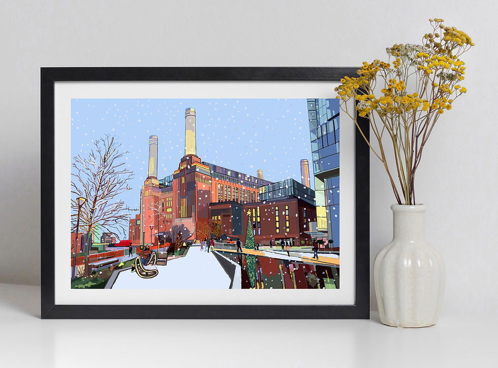 Thumbnail: Battersea Power Station in Snow
