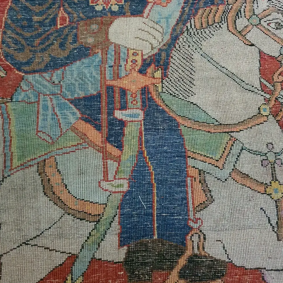 Thumbnail: Antique Kashan Mothasam Ahmad Shah Qajar Carpet