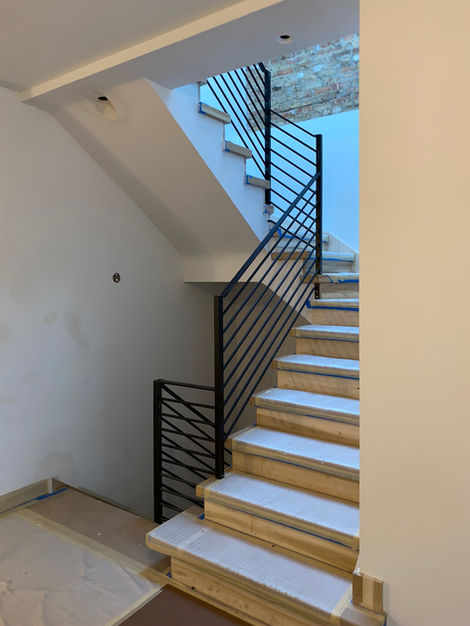 Modern iron railing for staircase