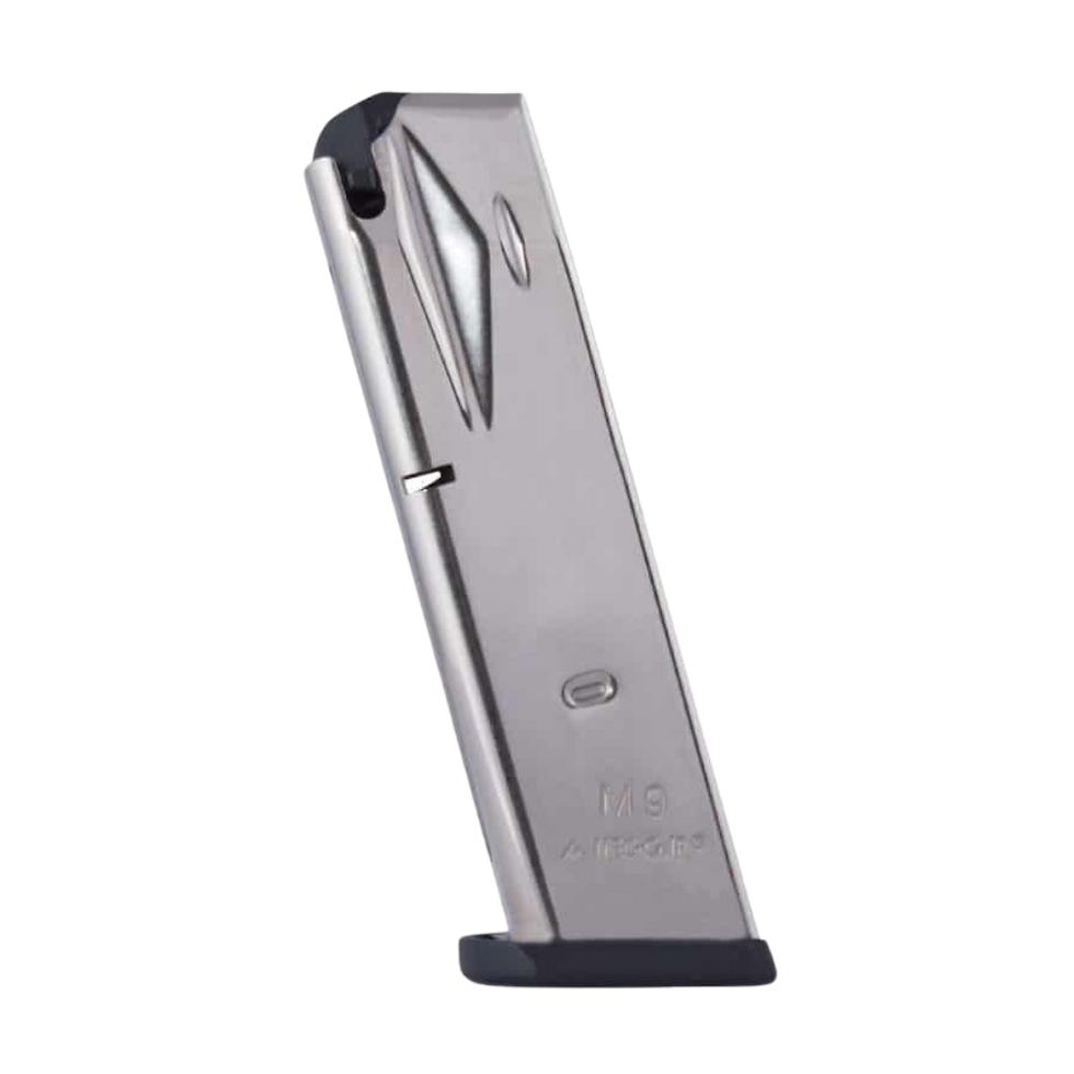 MEC GAR - BERETTA 92FS 9MM 15 ROUNDS (NICKEL)