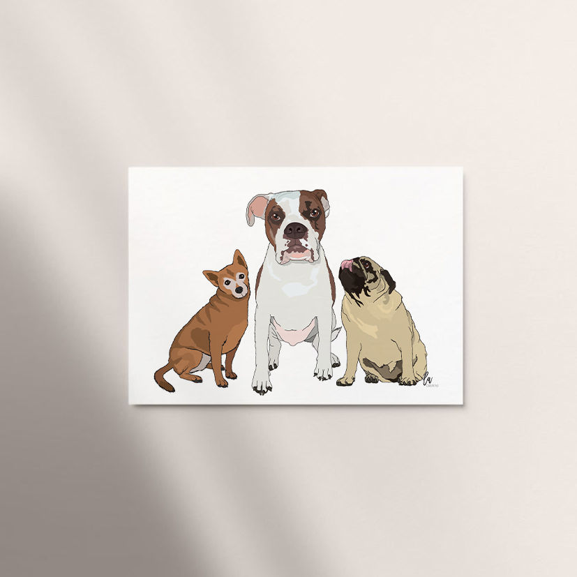 Pet Portrait - 3x Pets