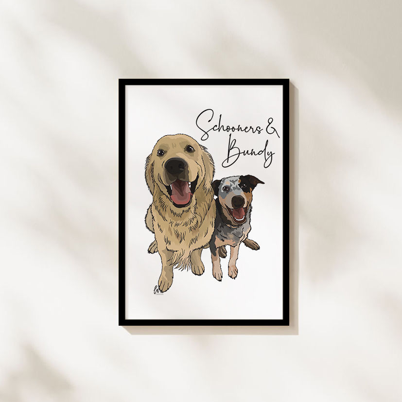 Thumbnail: Pet Portrait - 2x Pets
