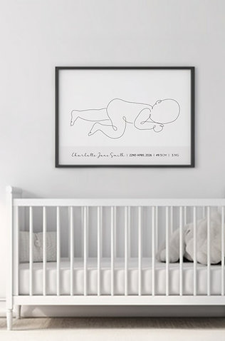 Newborn 1:1 Line Drawing 2.0