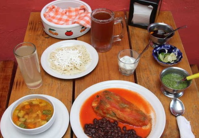 Arranged Food and Objects