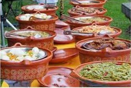 Arranged Food and Objects