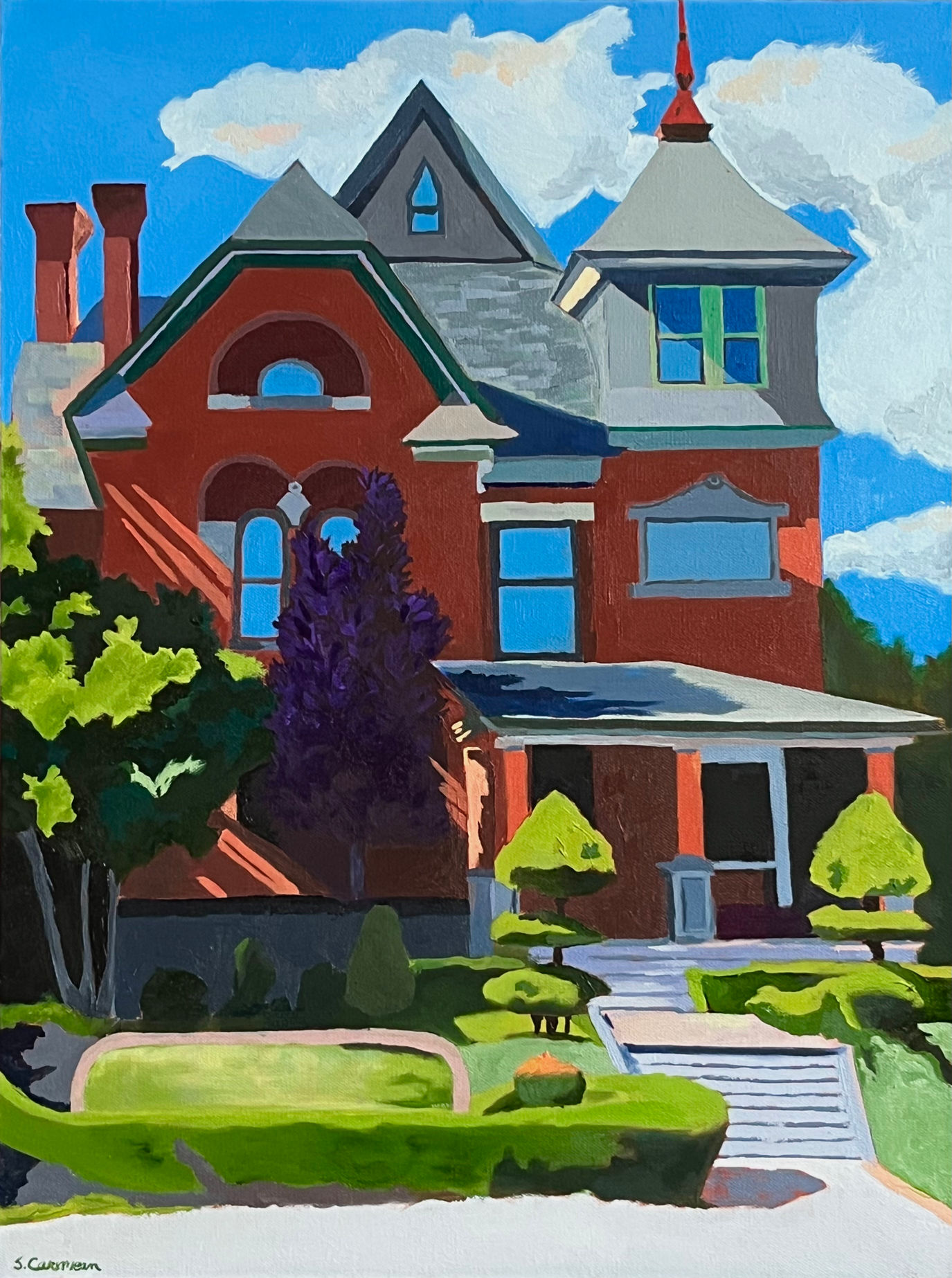 View From The Park oil painting by Steve Carmean
