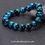 Miniatura: 1Pc 6/8/10mm Minimalist Blue Tiger Eye Stone Beaded Bracelet Natural Stone Round