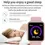 Miniatura: Smart Watch For Women Men Wristwatch Bluetooth Connected Phone Player Music Fitn