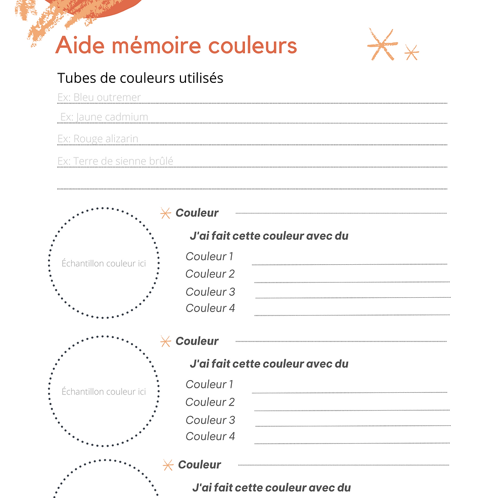 Miniature : Aide-mémoire des couleurs pour les artistes peintres, version PDF