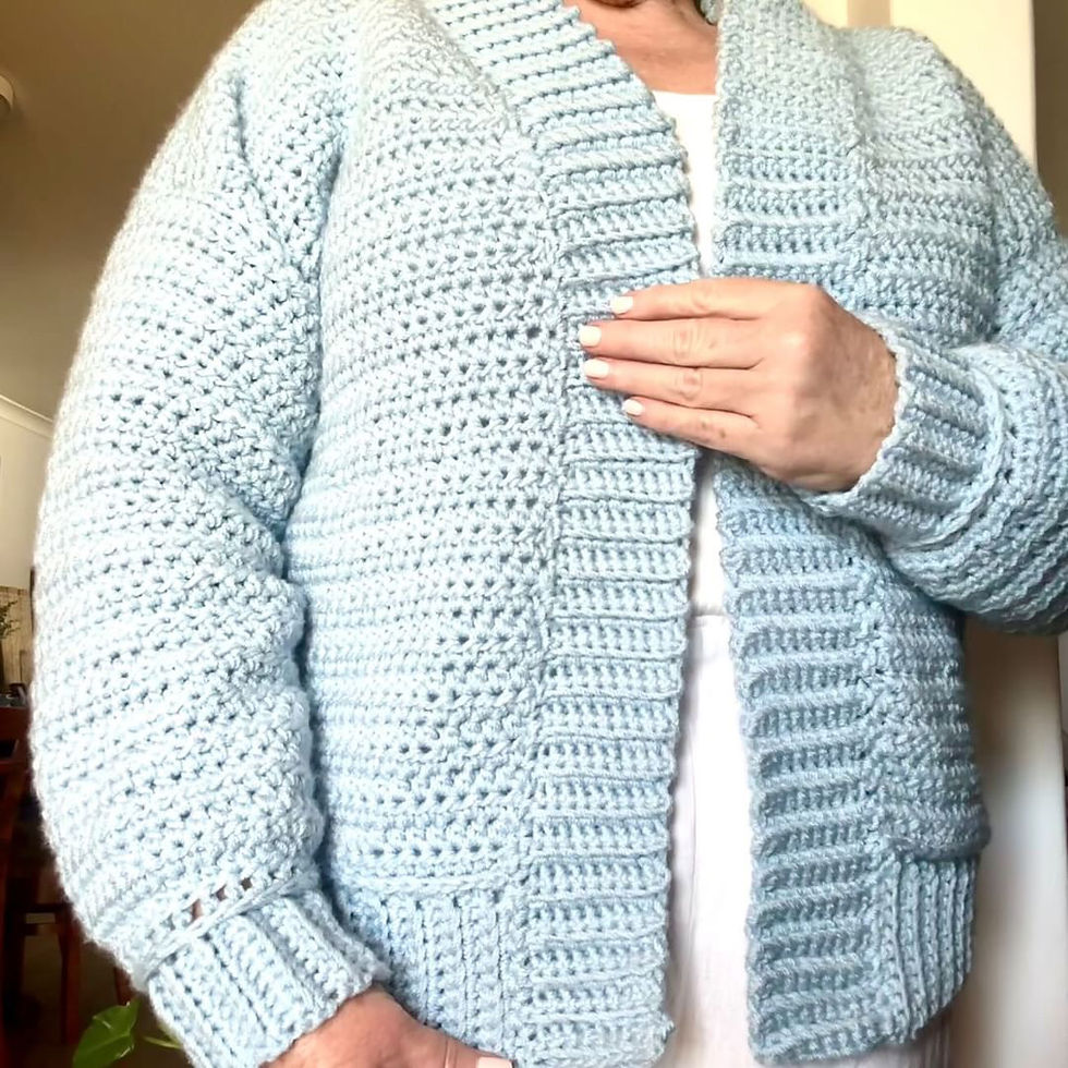 Thumbnail: Hazel Cardigan Crochet Pattern
