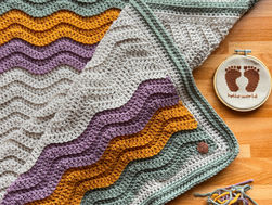 Colourblock Ripple Blanket
