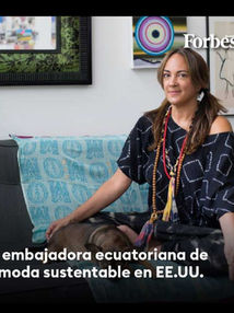 La embajadora ecuatoriana de la moda sustentable en EE.UU.