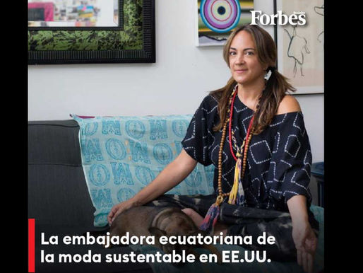 La embajadora ecuatoriana de la moda sustentable en EE.UU.