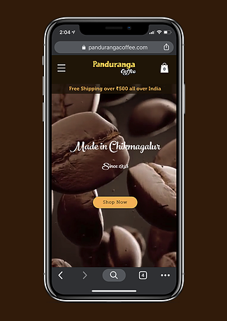 Panduranga Coffee e-commerce project