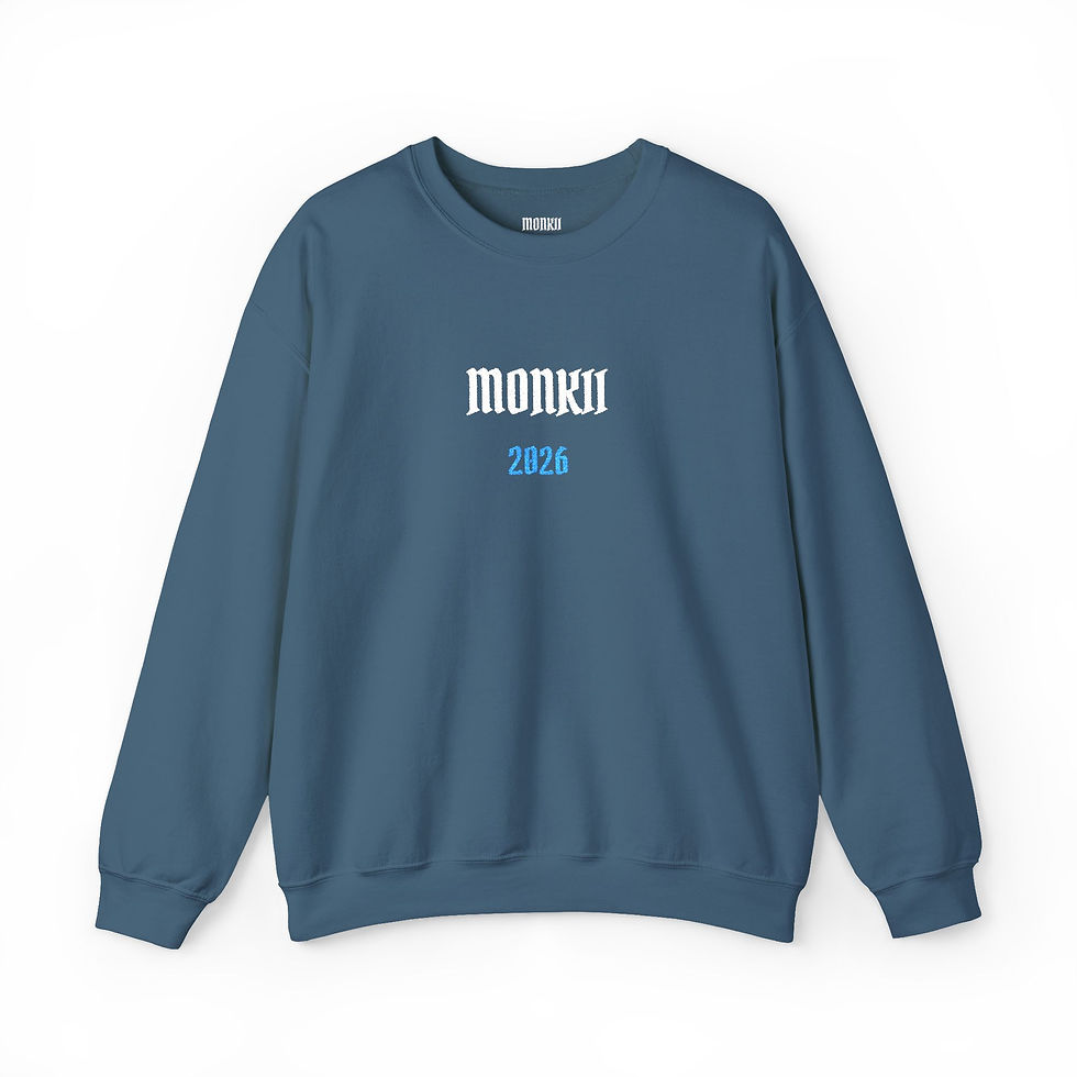Thumbnail: Crewneck Sweatshirt — 'MONKII 2026' Retro Pullover