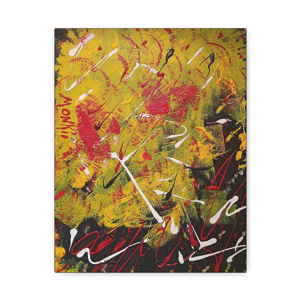 Thumbnail: "Dirty Money" | Abstract Expressionist Canvas Art Print — Contemporary Artwork