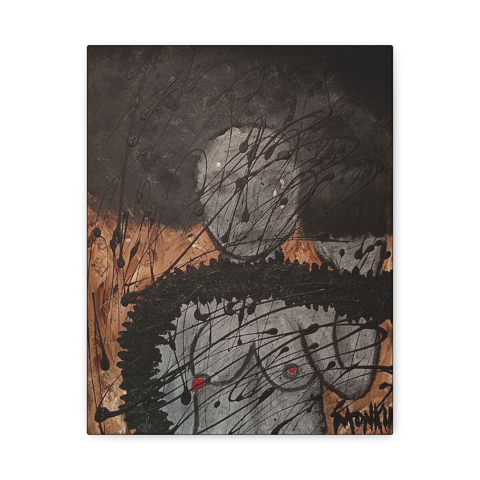 Thumbnail: Amazing Contemporary Canvas Art Print — Emotional Nude Fine Art Portrait