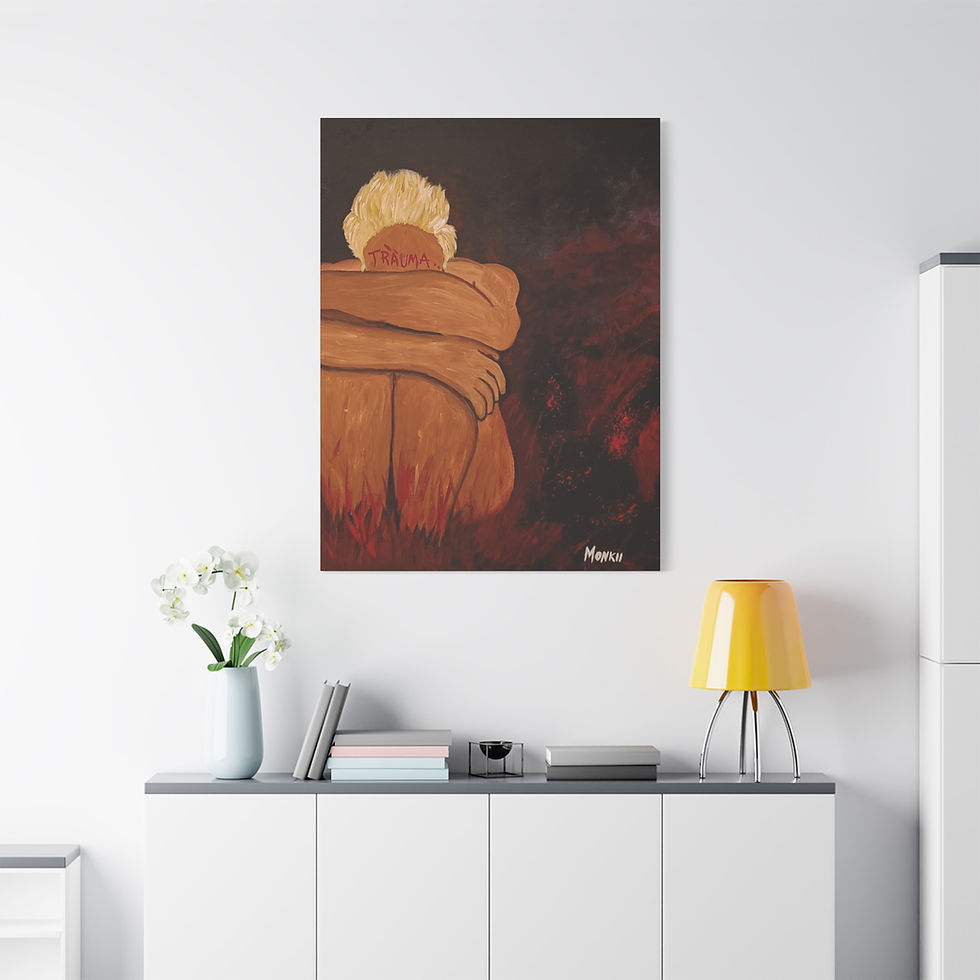 Thumbnail: "Smile, Baby" | Powerful Canvas Art Print — Beautiful Wall Art