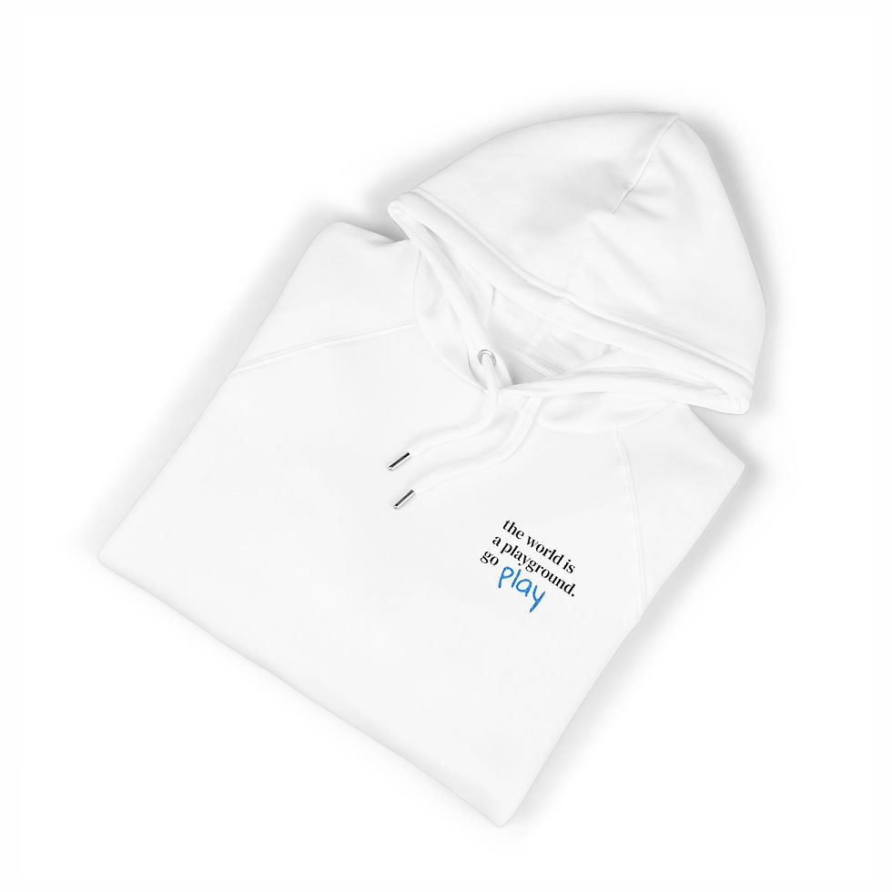 'Go play' Hoodie by MONKII - Eco-Friendly and Embroidered Sweatshirt