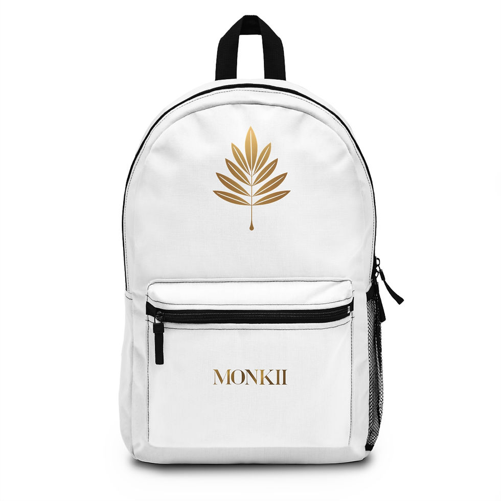 MONKII 'Heal' White Backpack