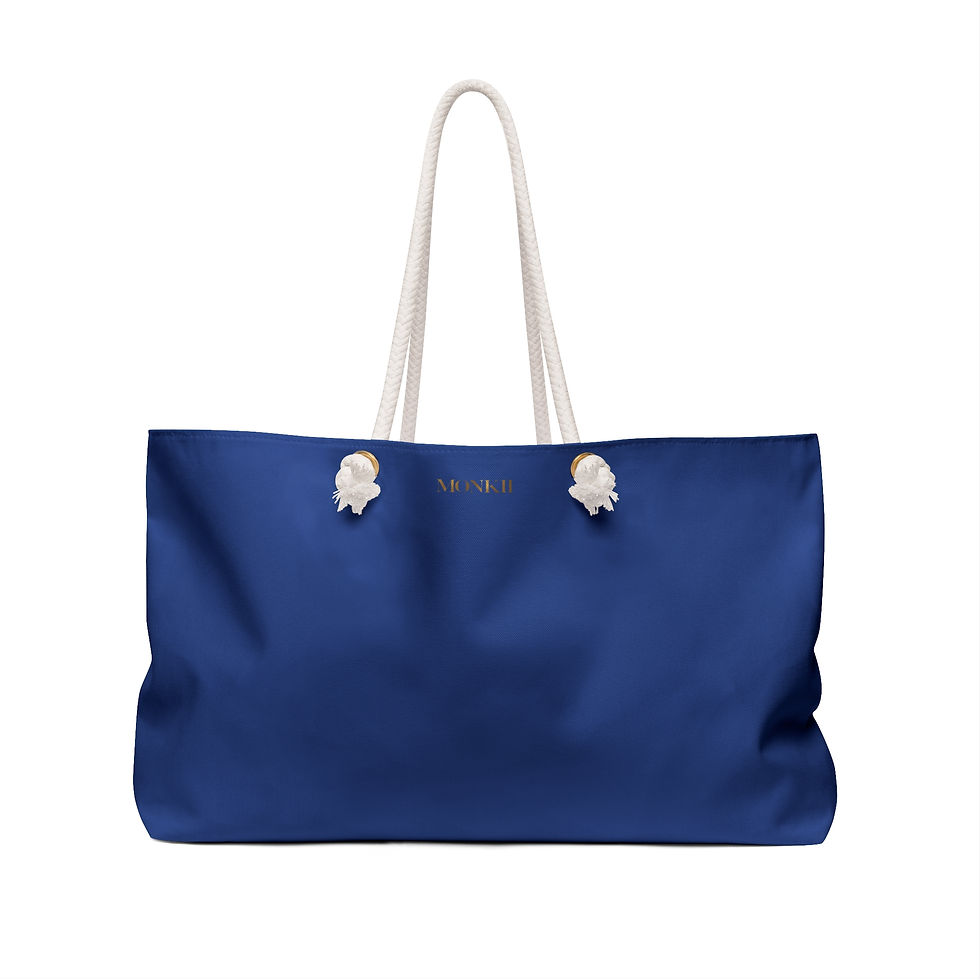 Thumbnail: Clean Dark Blue MONKII Weekender Bag