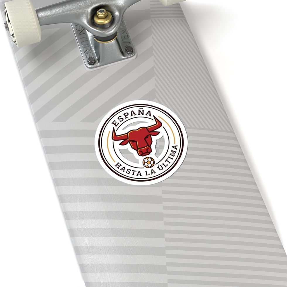Thumbnail: España Bull Crest Kiss-Cut Sticker | Soccer Pride, Flag Colors