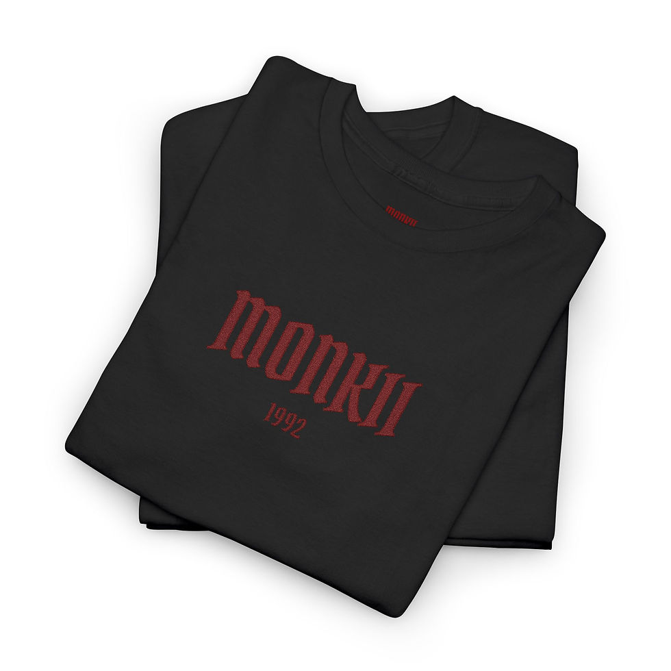 Thumbnail: MONKII 1992 Tee — Vintage Gothic Logo T-Shirt