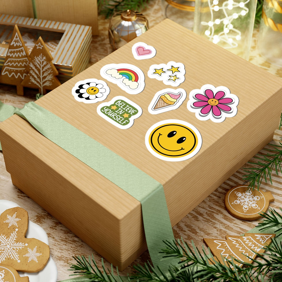 Thumbnail: Retro Smiley Journaling Sticker Pack — Junk Journal & Scrapbooking Stickers 