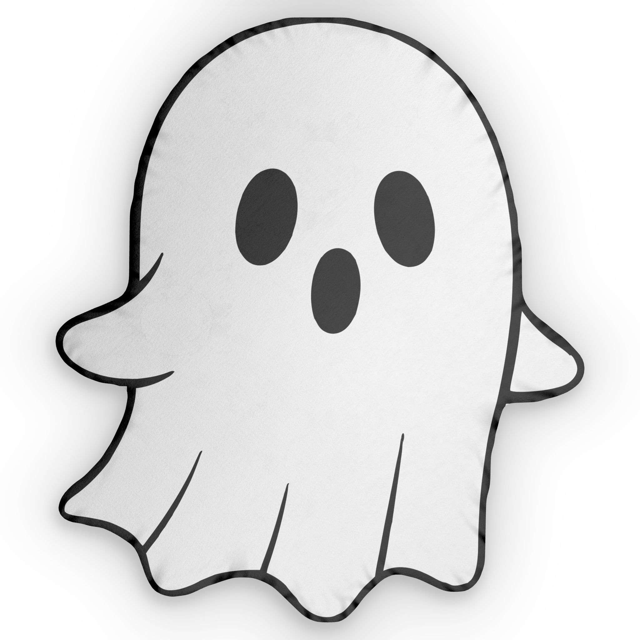Scary Halloween Ghost Shaped Cushion - Custom Shaped Pillows