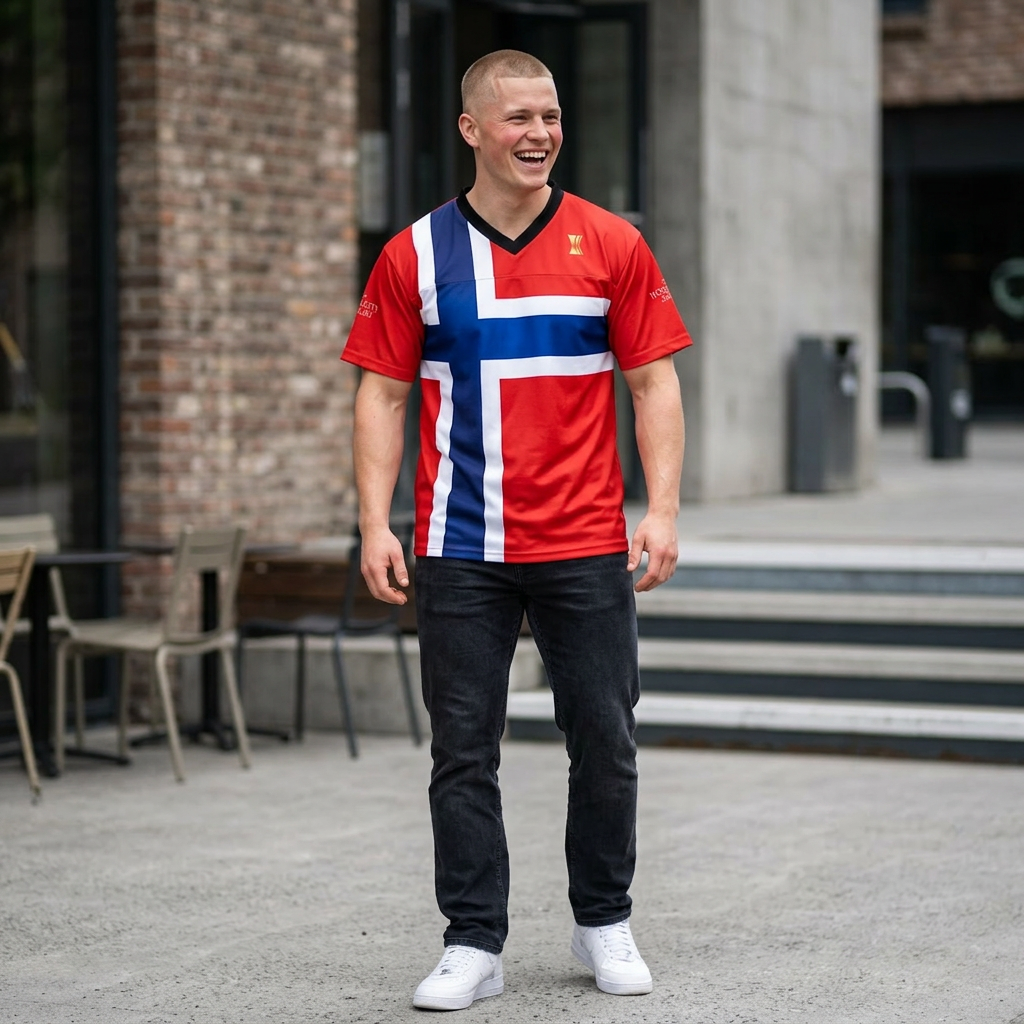 Leo Skiri Østigård #4 Soccer T-Shirt — Norway Soccer Jersey