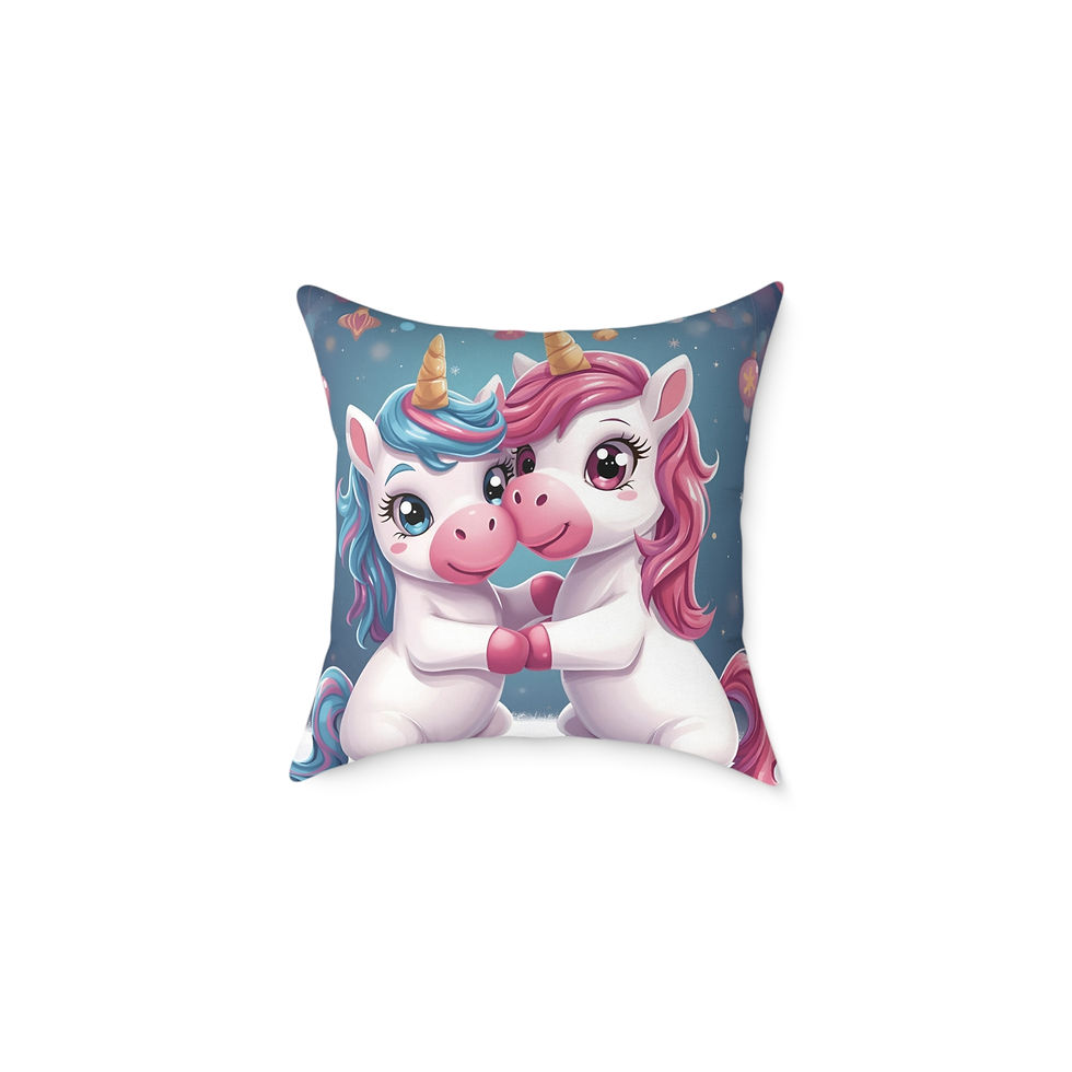 Thumbnail: Magical Unicorn Friends Kids Pillow