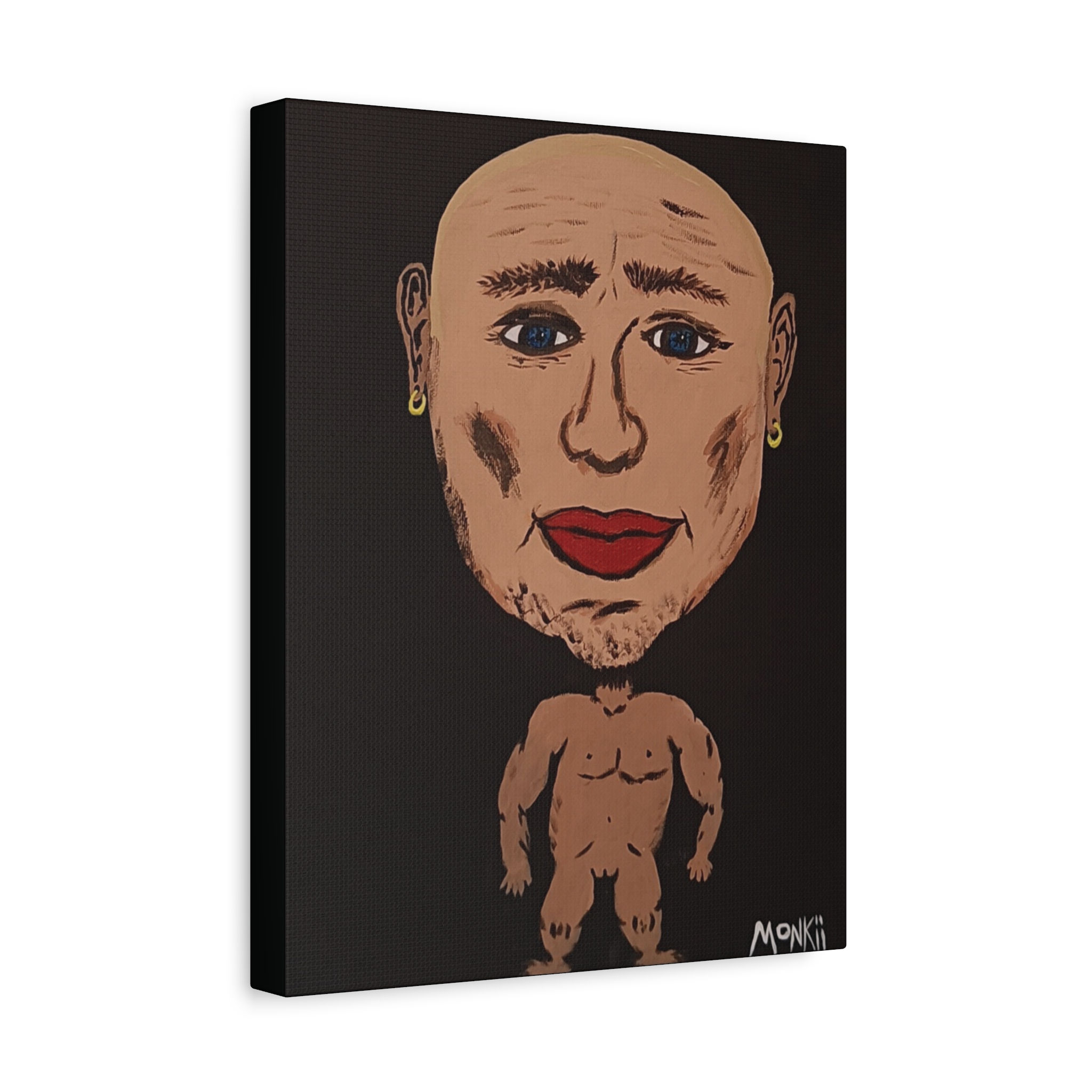 "Geir" Matte Canvas Print — Pop Portrait Art by MONKII 
