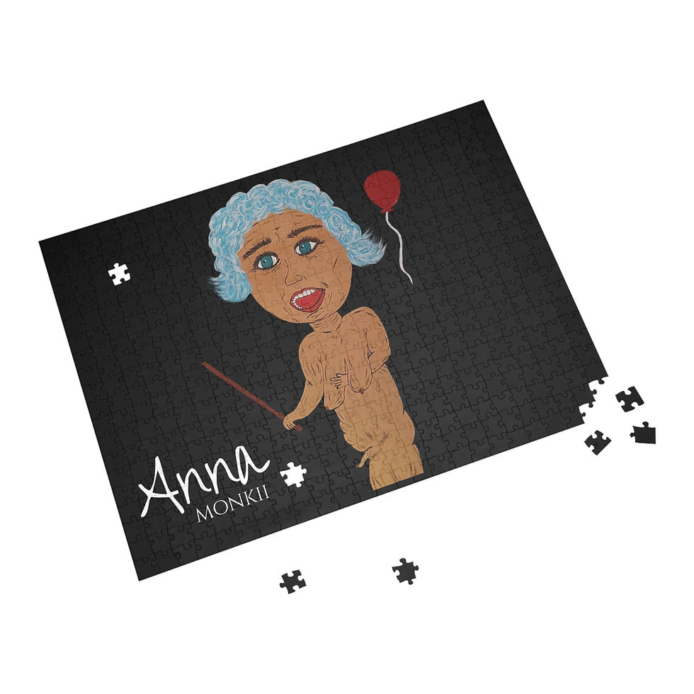 Thumbnail: 'Anna' Unique Art Puzzle By Monkii - Fun Game Night (252-1000 pcs)