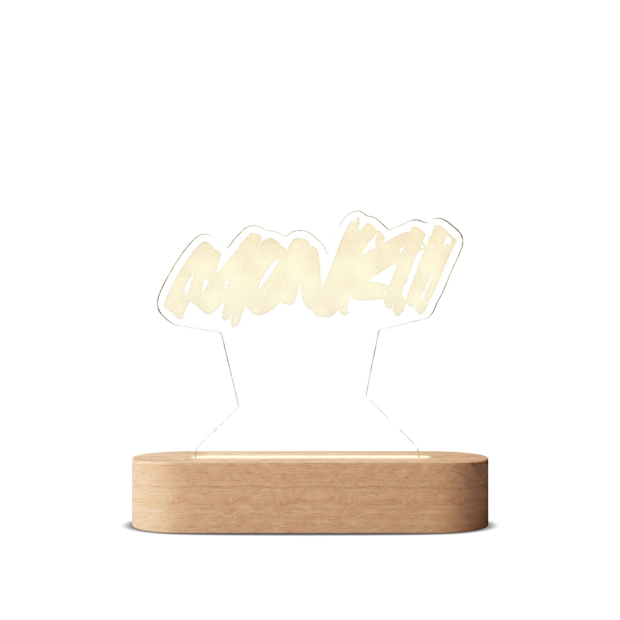 MONKII Engraved Night Light – LED Accent Lamp