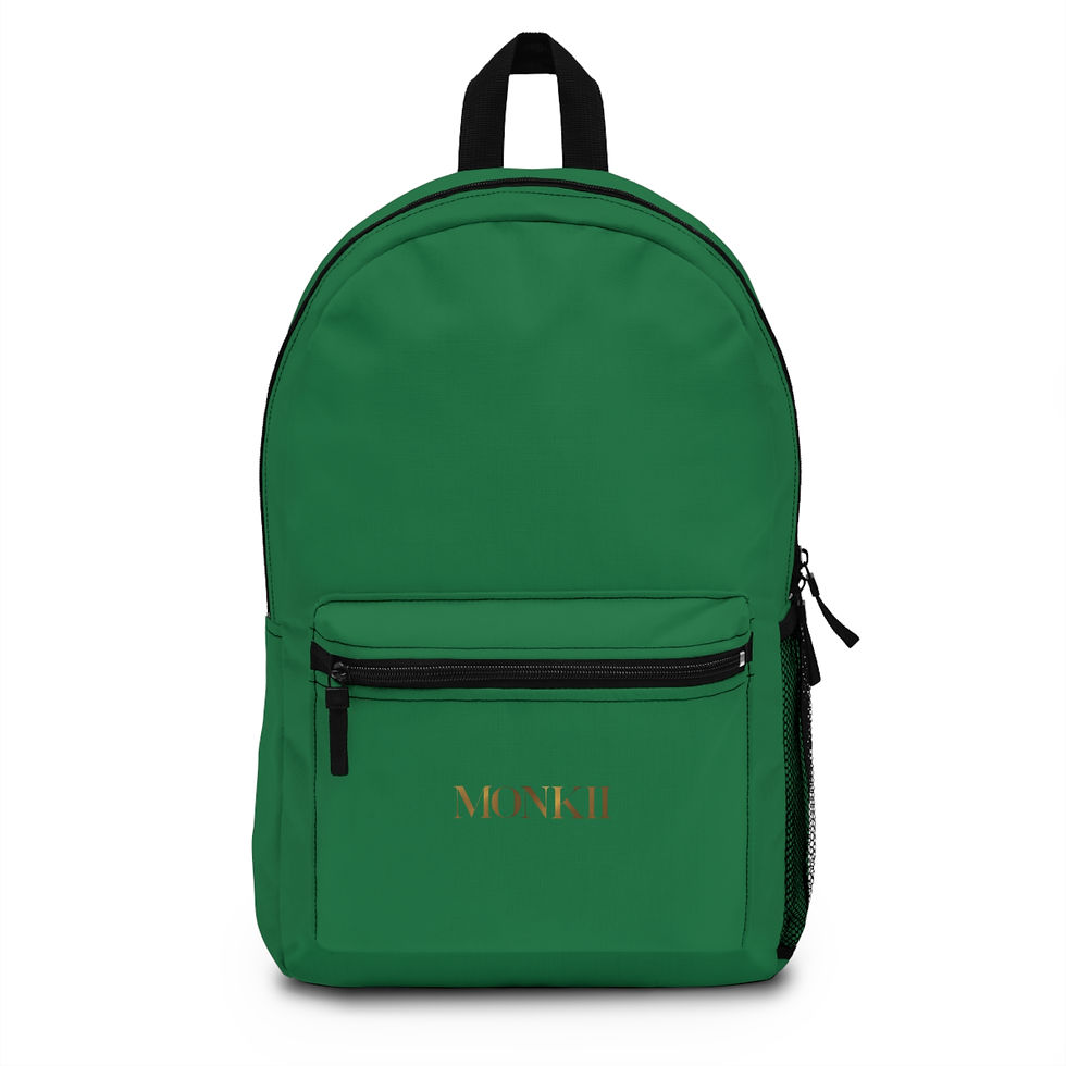 MONKII Dark Green Backpack