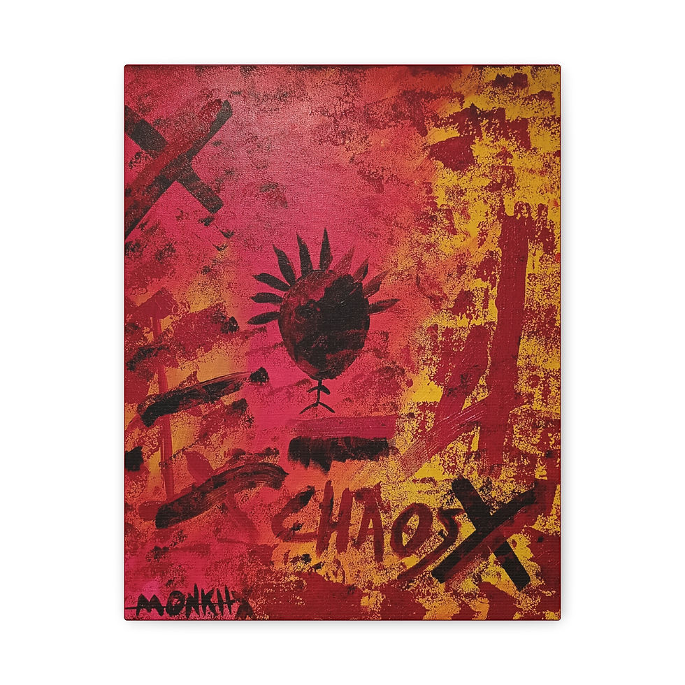 Thumbnail: 'Chaos' by MONKII | Cool Abstract Art Print -  Bold Canvas Wall Art