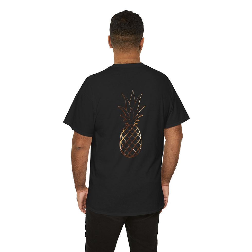 Pine Lux Black | MONKII Unisex Heavy Cotton Tee