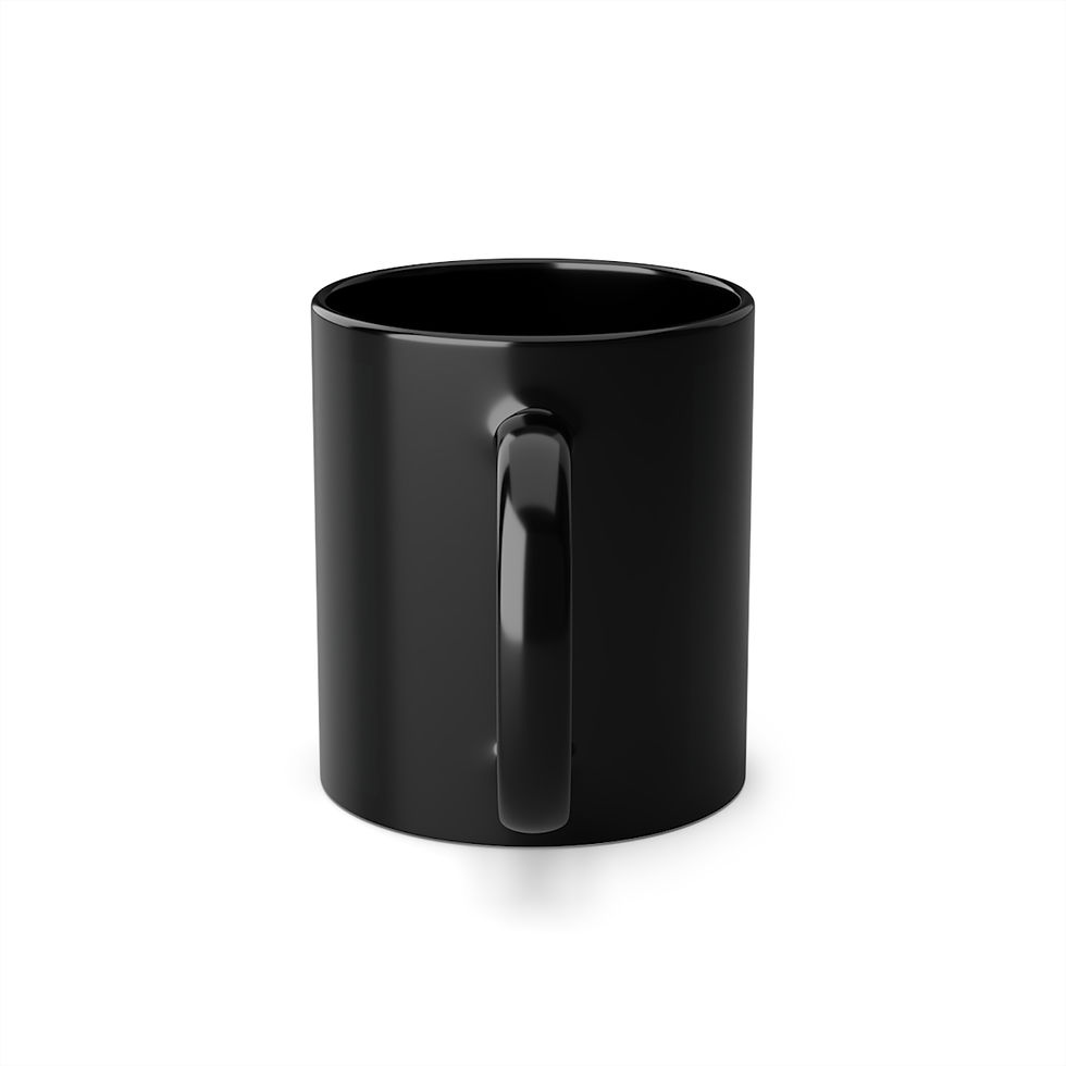 Thumbnail: Energies | Black Coffee Mug 11oz by MONKII – Perfect for Art & Coffee Lovers