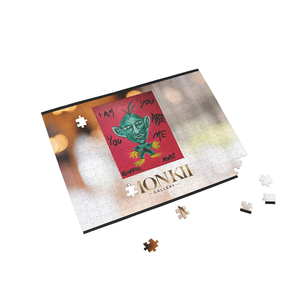 Thumbnail: 'Gunnar' Unique Art Puzzle - Fun Game Night By MONKII (252-1000 pcs)