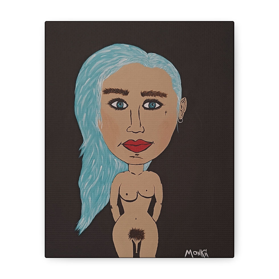 Thumbnail: "Aurora" Canvas Art Print — Contemporary Pop Art Painting by MONKII