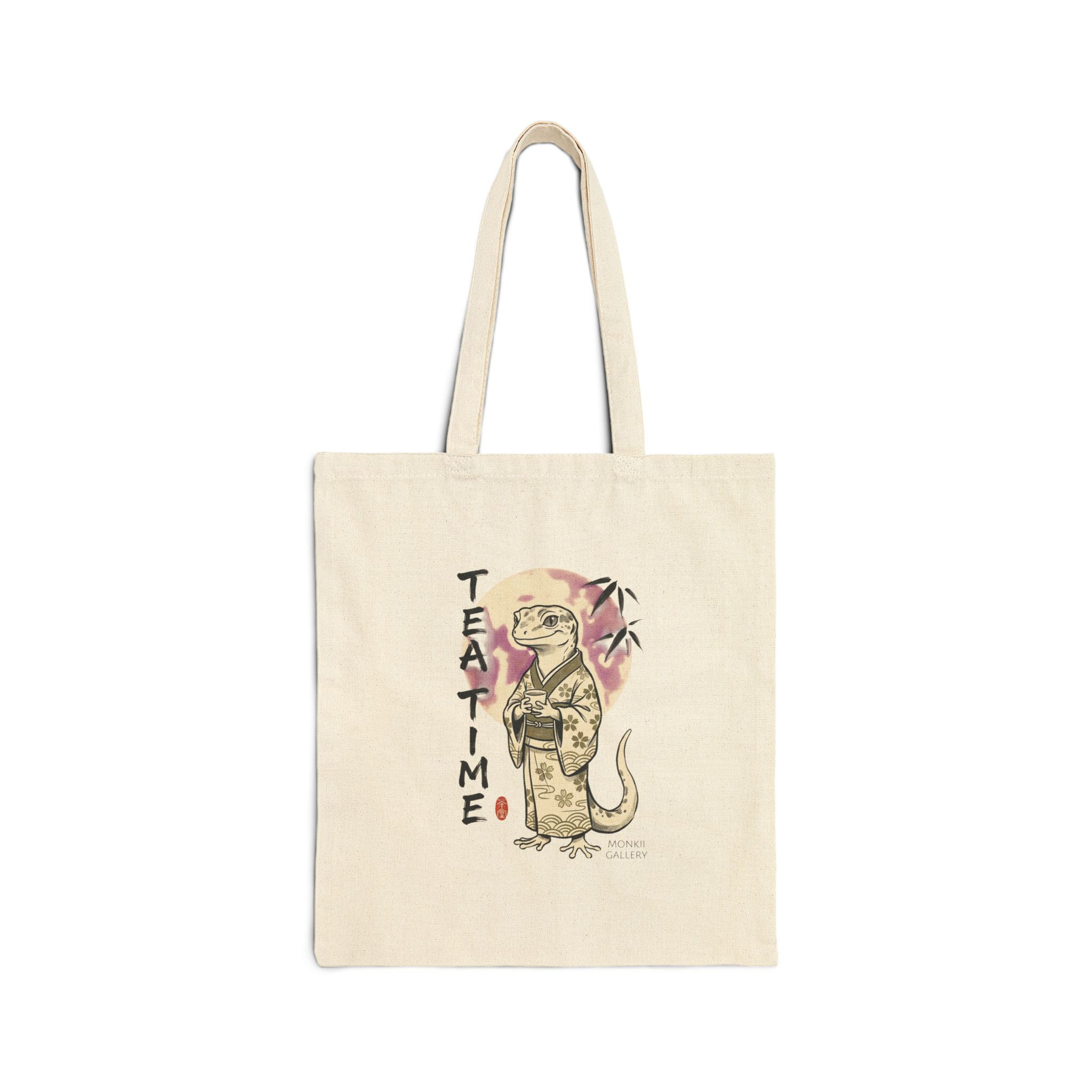 Zen Lizard Japanese Tote Bag