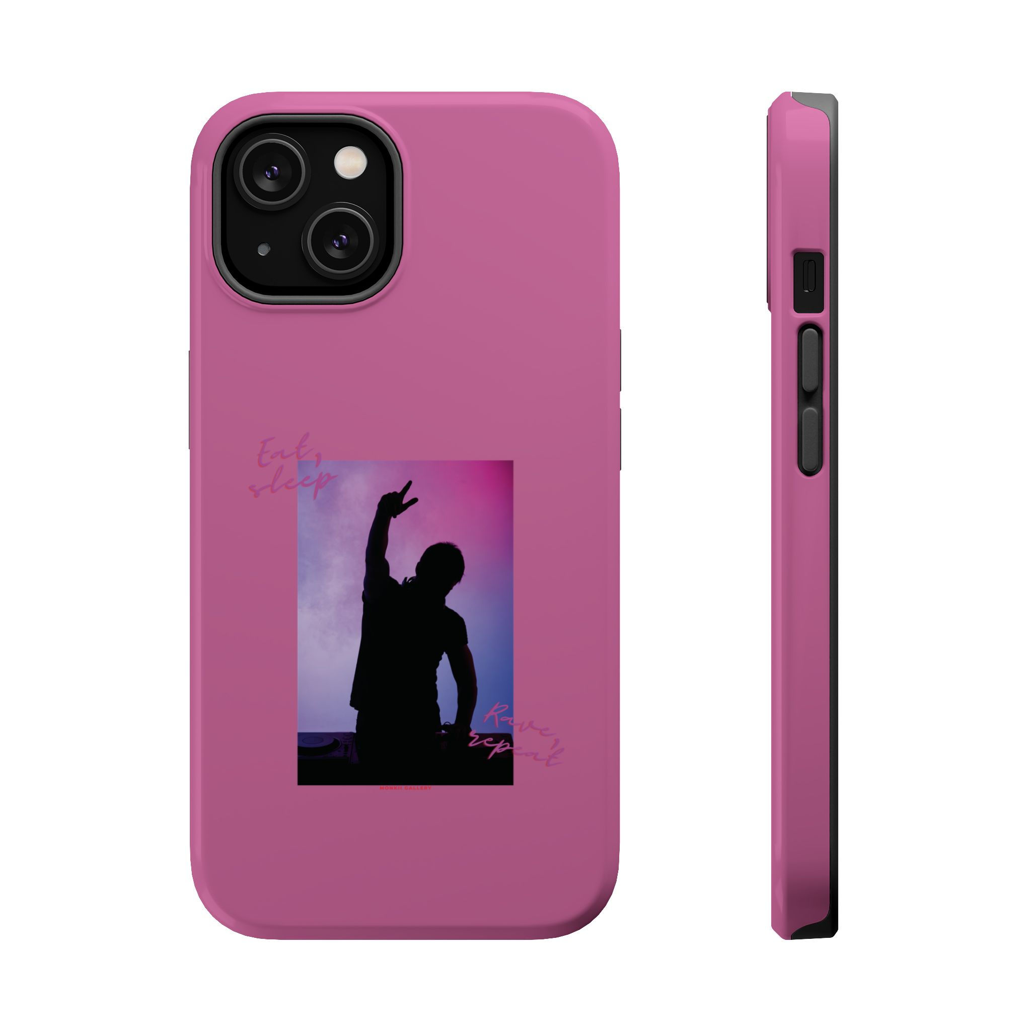 Pink Eat, sleep, rave, repeat • Hardstyle Raver Magnetic Impact-Resistant Cases