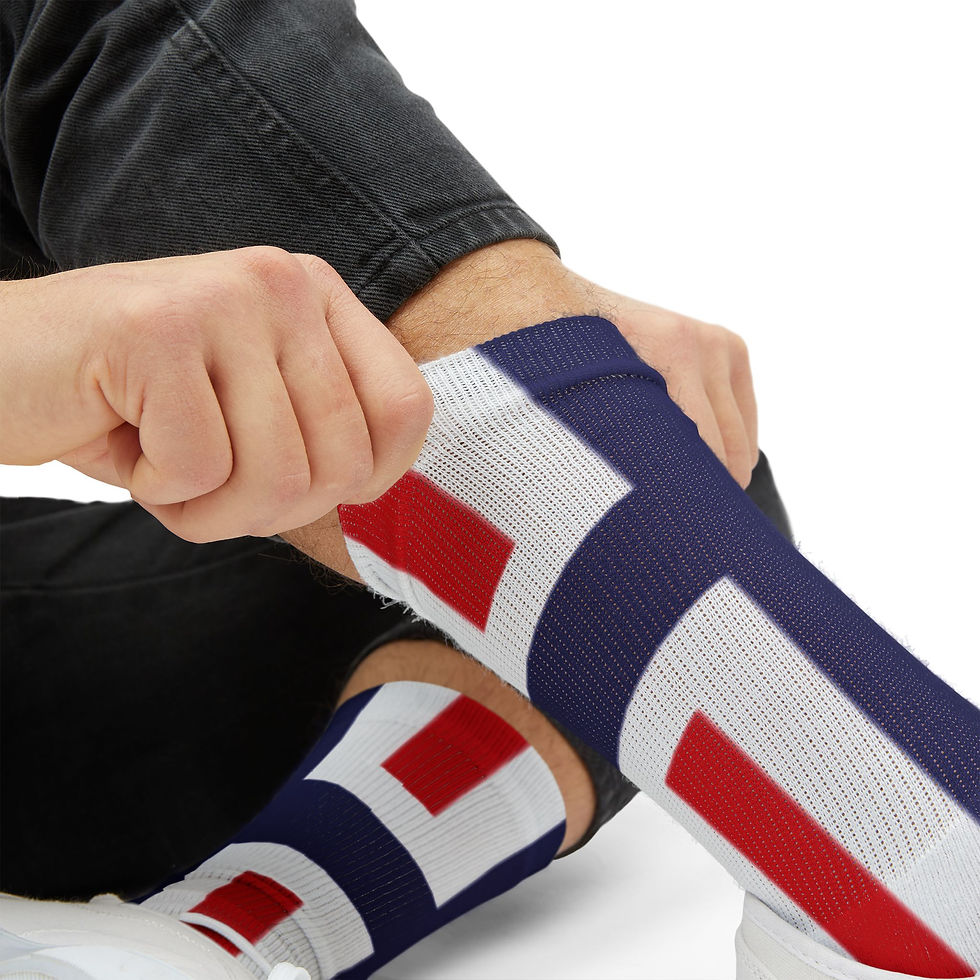 Thumbnail: Norsk Flagg VM-Sokker – Athletic Crew Socks with Norwegian Flag